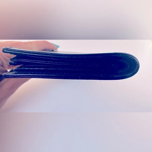 Gucci Long Wallet Black Eel Skin Vintage Exotic Leather Rare Authentic - Picture 6 of 15